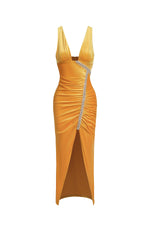 Lade Bild in die Galerieansicht, Hakula Diamante Slit Midi Dress