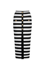 Charger l'image dans la visionneuse de la Galerie, Martha Off-the-Shoulder Hollow Out Slit Bandage Midi Two-Piece Set